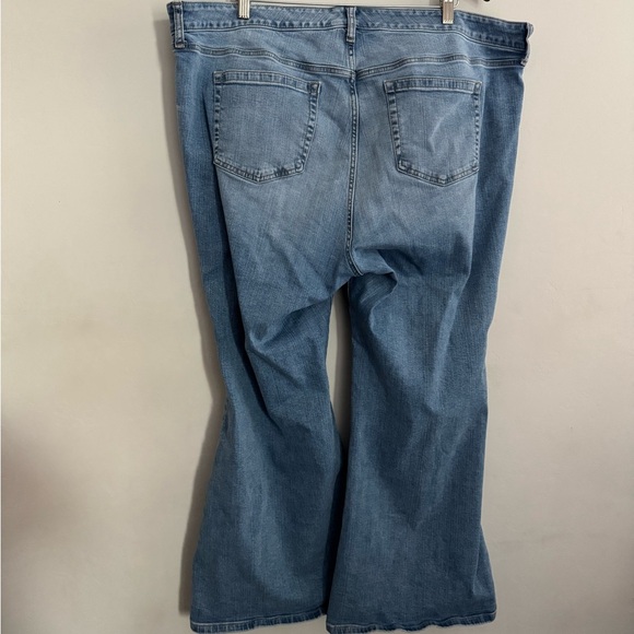 Torrid Blue Flare Wide Leg Jeans with Stretch - Picture 6 of 10